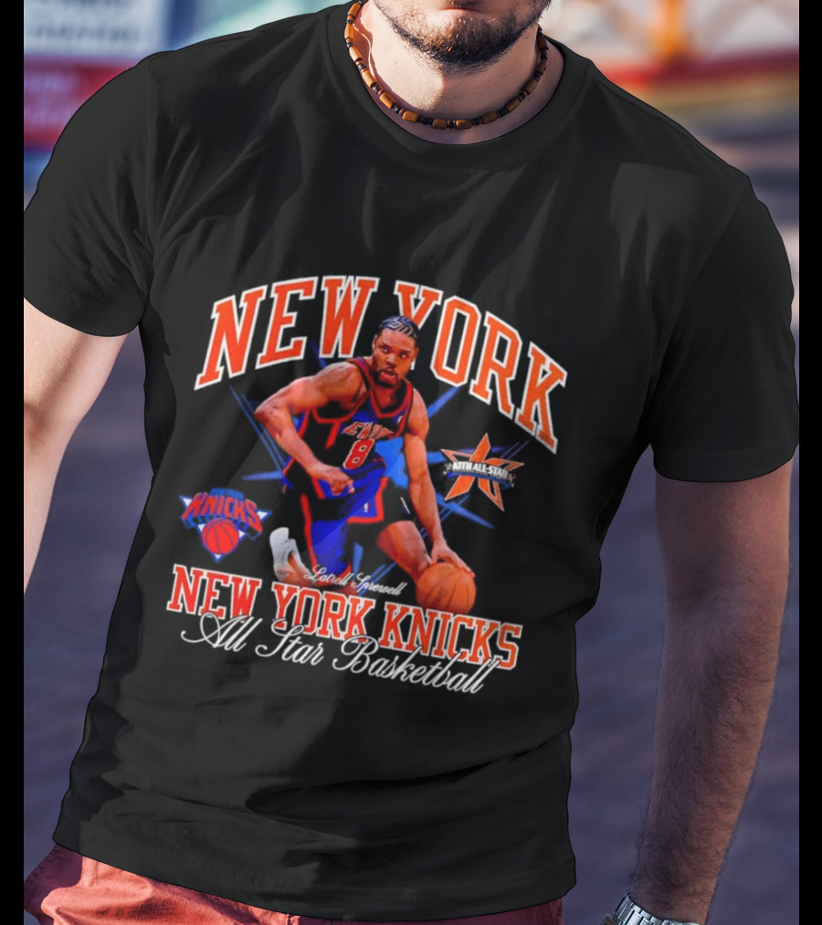 New York Knicks Latrell Sprewell All Star Basketball NBA Knicks T-Shirt
