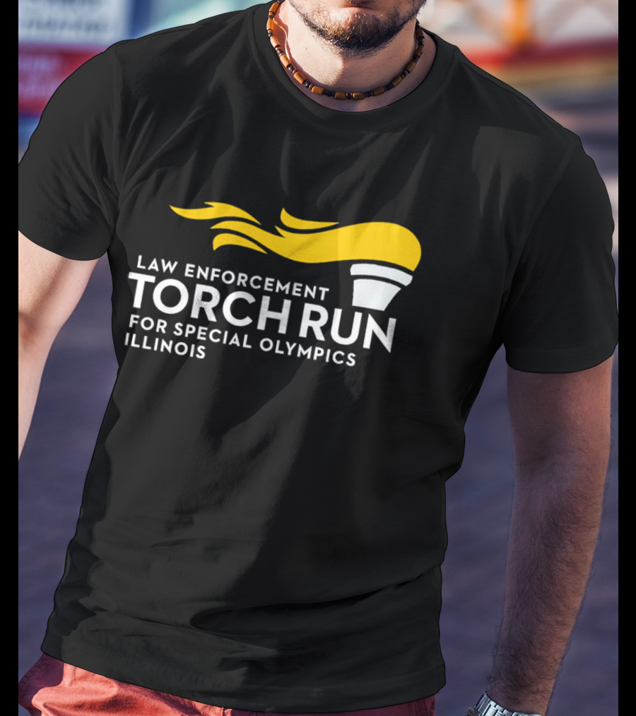 Law Enforcement Torch Run Special Olympics Illinois T-Shirt