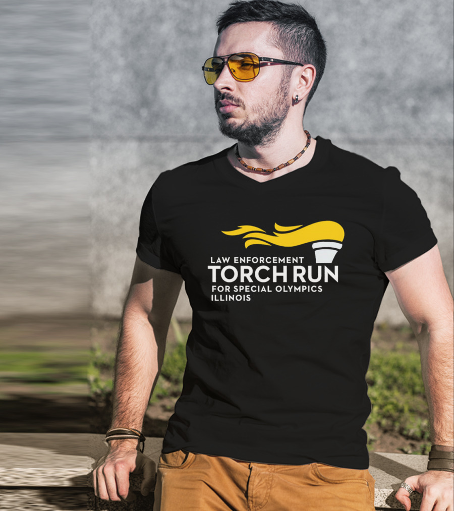 Law Enforcement Torch Run Special Olympics Illinois T-Shirt