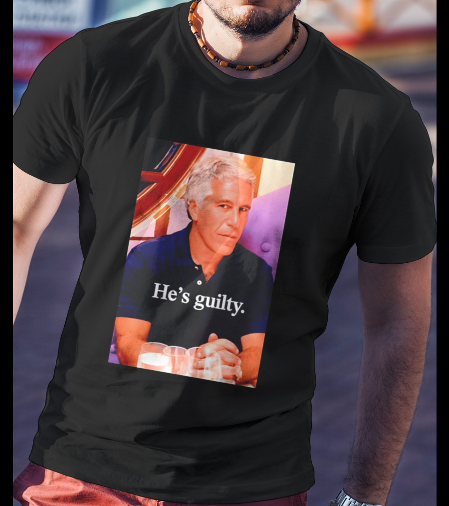 Lil Pump Epstein He's Guilty Controversial Meme T-Shirt