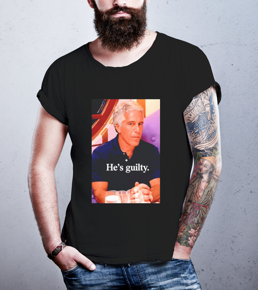 Lil Pump Epstein He's Guilty Controversial Meme T-Shirt