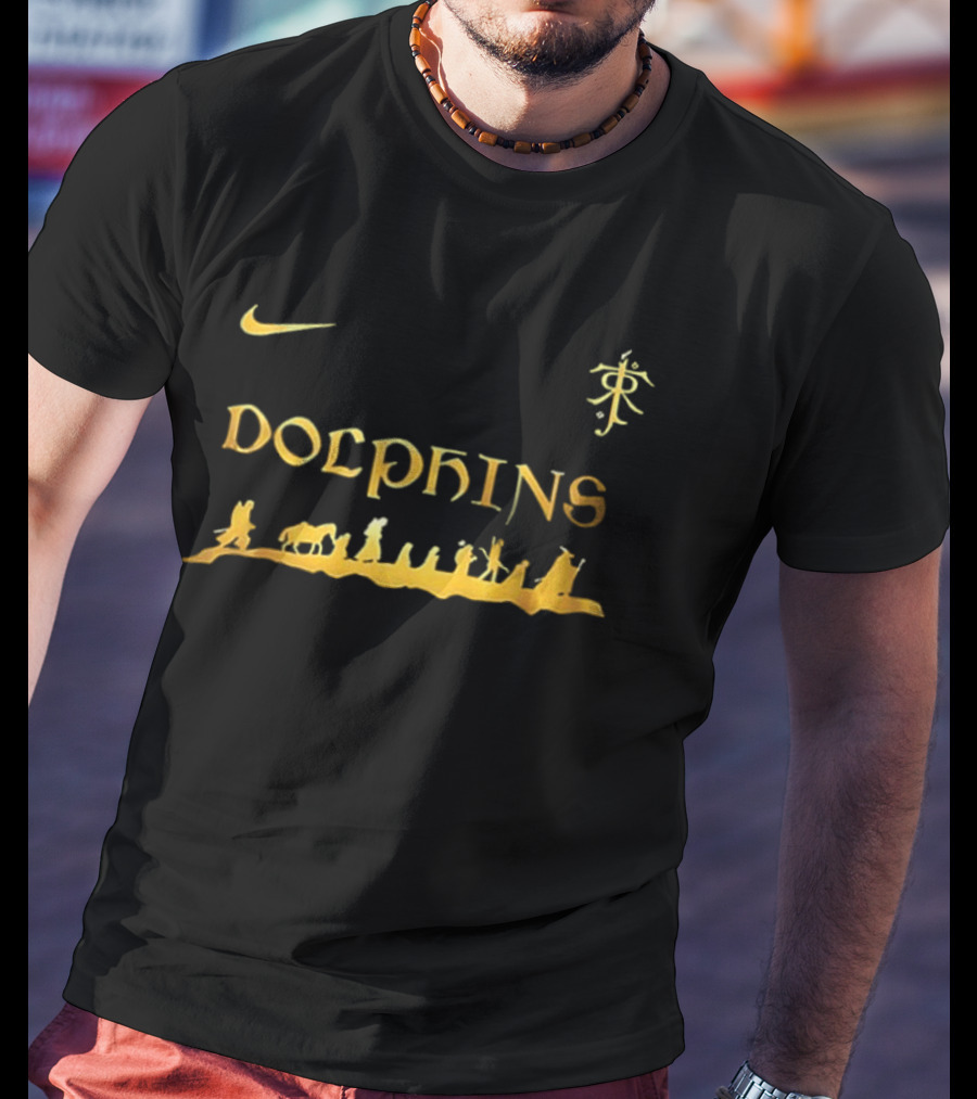 Nike Dolphins Miami X The Lord Of The Rings Two Sided T-Shirt