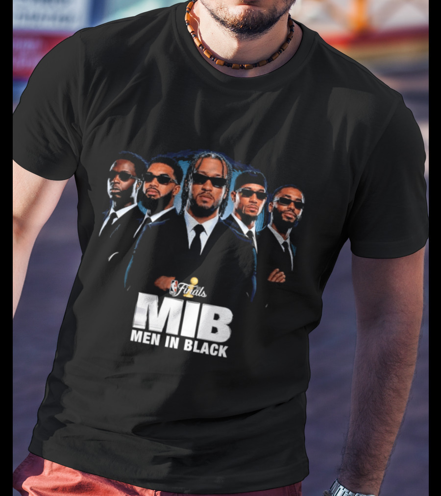 NBA Finals MIB Men In Black Jalen Brunson Josh Hart Mikal Bridges Donte DiVincenzo New York Knicks T-Shirt