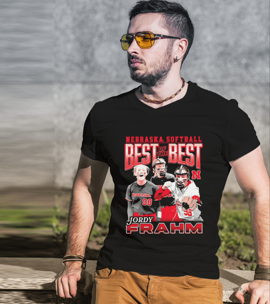 Nebraska Softball Best Of The Best Jordy Frahm 98 T-Shirt