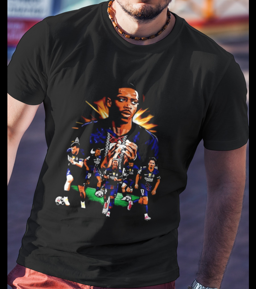 Paris Saint Germain Soccer Team Football Players T-Shirt