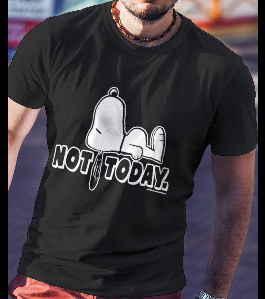 Snoopy Not Today Relaxed Mood Peanuts T-Shirt