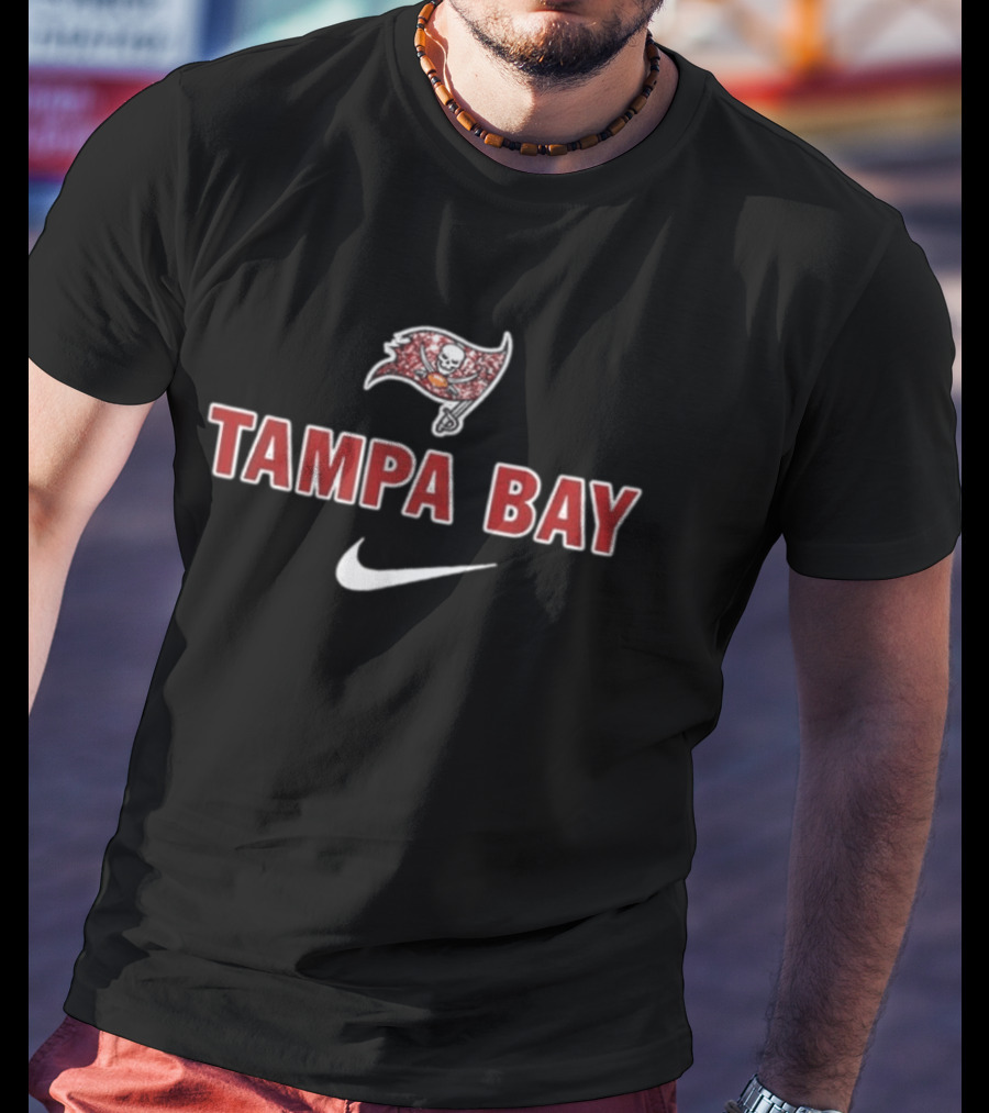 Tampa Bay Buccaneers In My Veins Jesus In My Heart Diamond Tears Nike T-Shirt