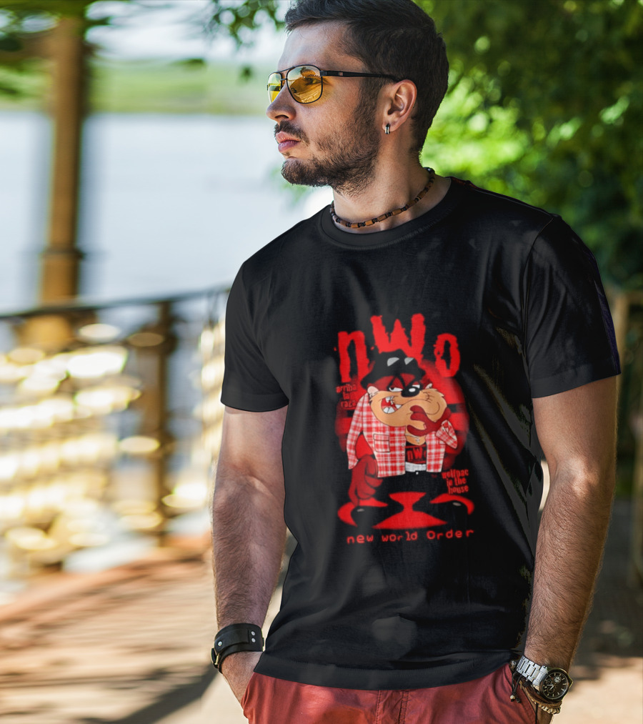 NWo Wolfpac Taz Tasmanian Devil New World Order Arriba La Raza T-Shirt