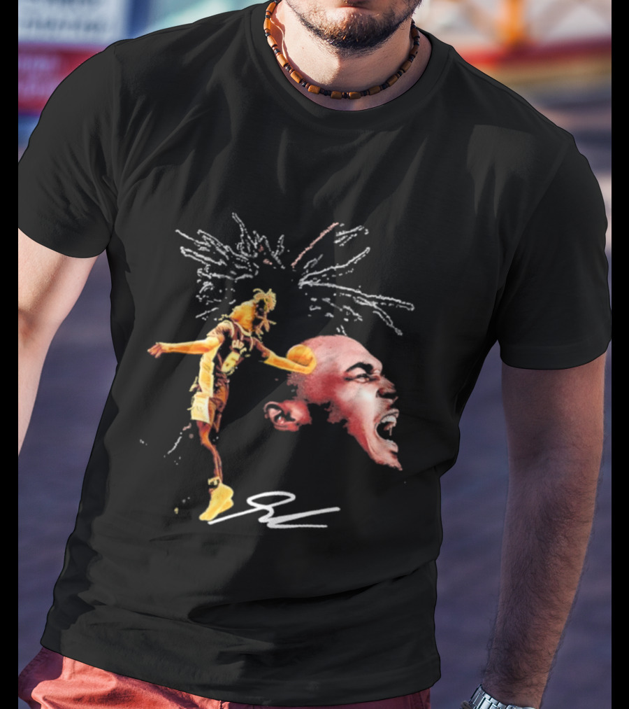 Stephon Castle San Antonio Spurs Basketball Dynamic Player Action And Iconic Expression T-Shirt