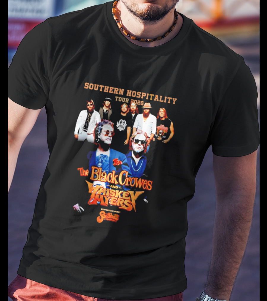 Southern Hospitality Tour 2026 The Black Crowes Whiskey Myers T-Shirt