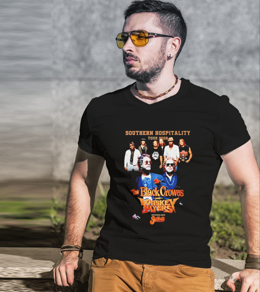 Southern Hospitality Tour 2026 The Black Crowes Whiskey Myers T-Shirt