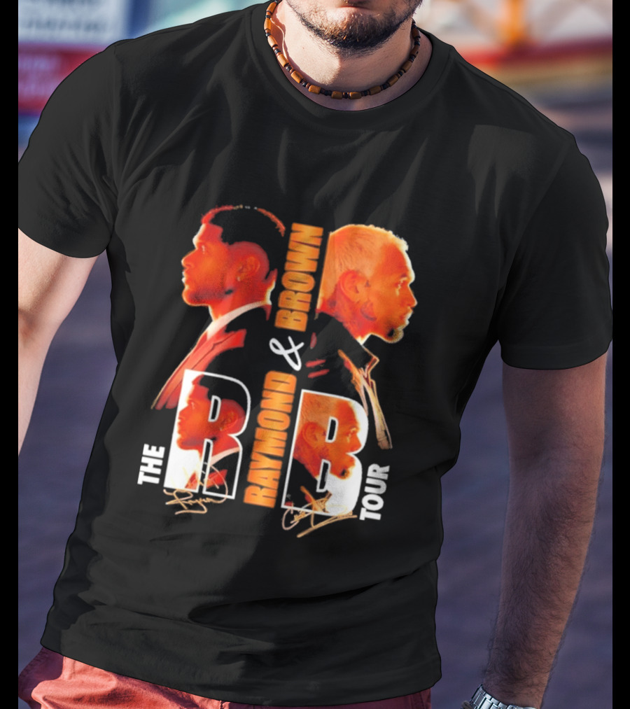 Usher Chris Brown Raymond & Brown The R B Tour Concert Signatures T-Shirt