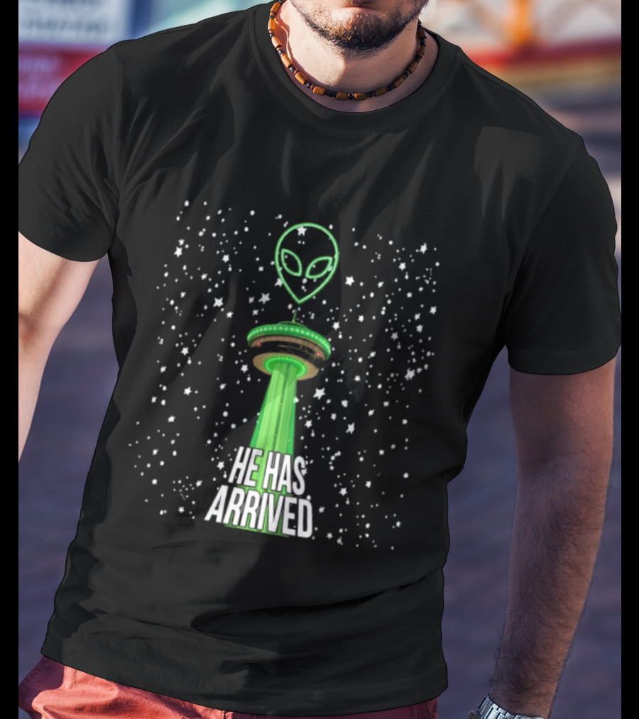 Victor Wembanyama Alien Tower Of The Americas San Antonio Spurs UFO He Has Arrived T-Shirt
