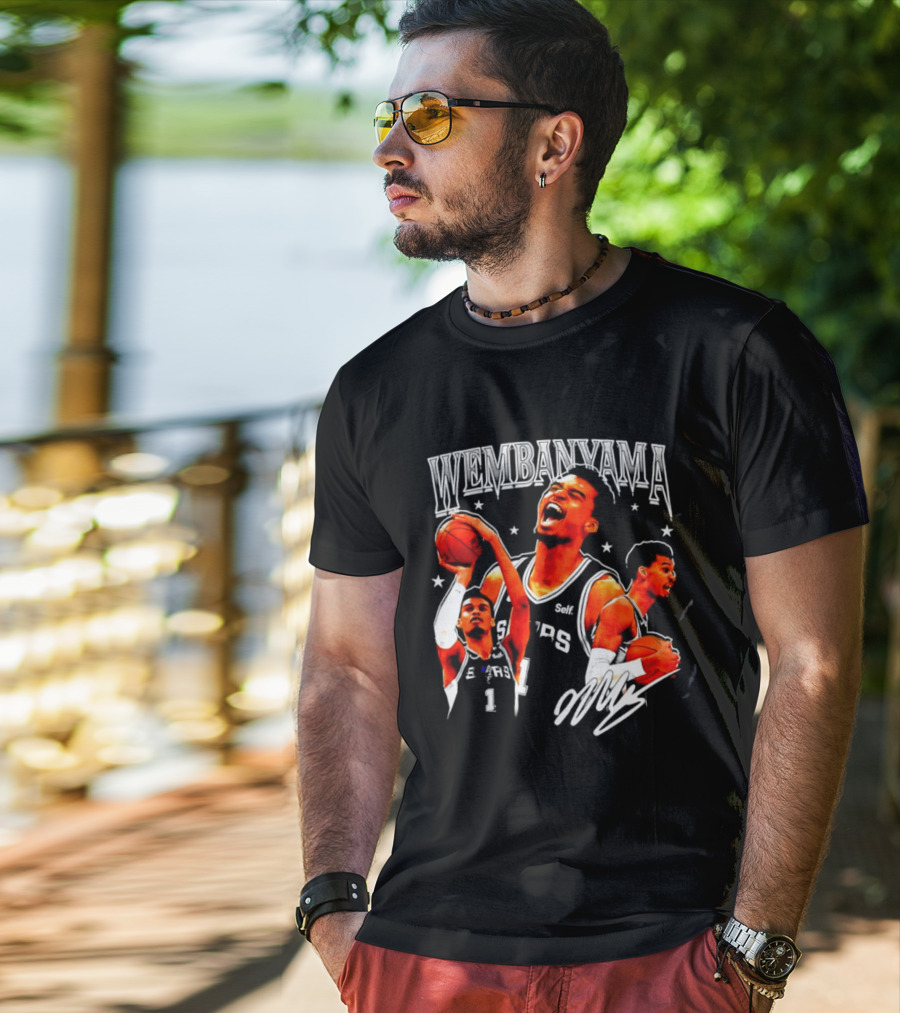 Victor Wembanyama San Antonio Spurs NBA Stars Basketball T-Shirt