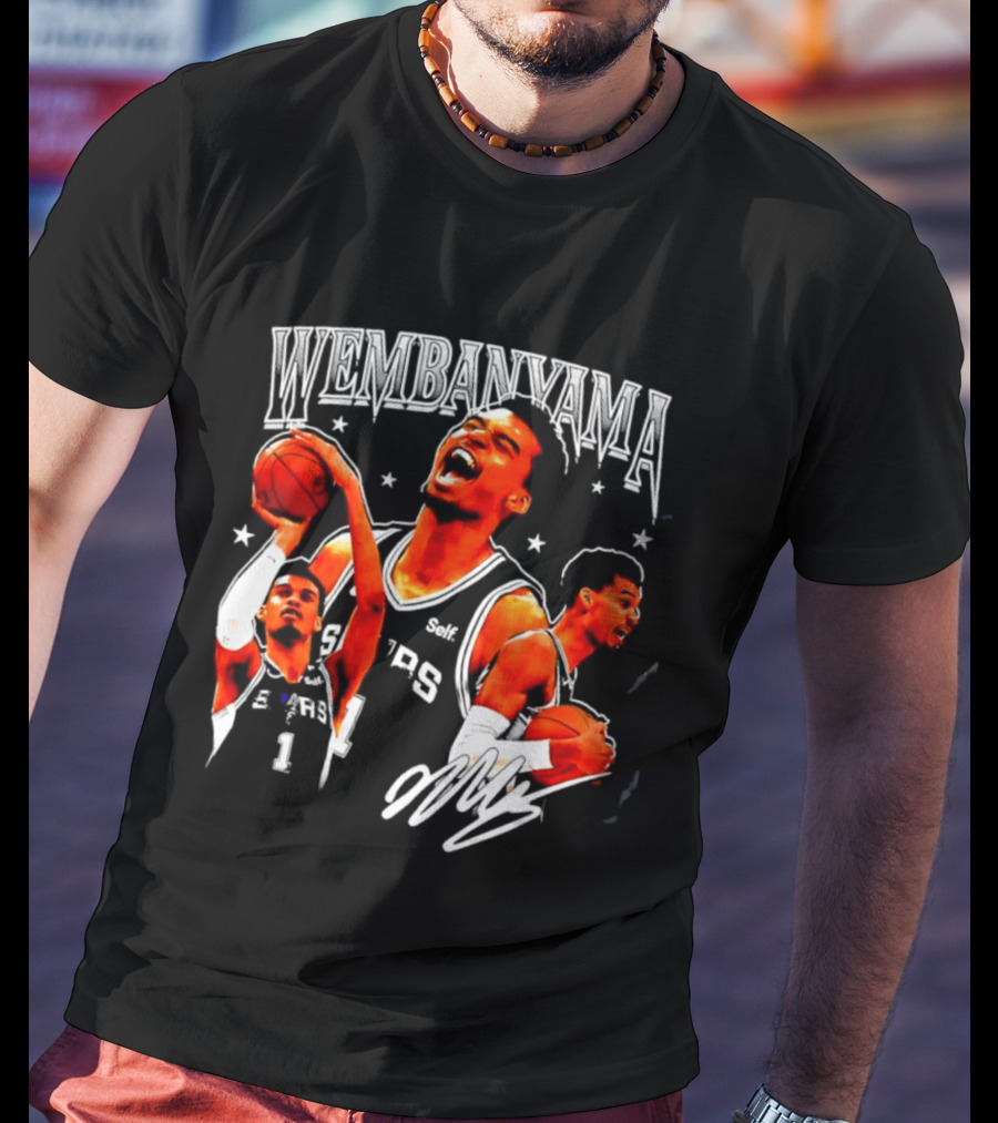 Victor Wembanyama San Antonio Spurs NBA Stars Basketball T-Shirt
