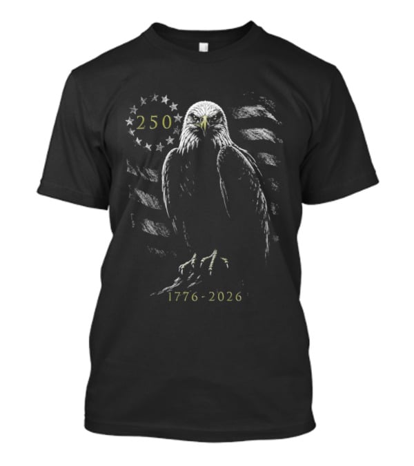 American Bald Eagle 250th Anniversary 1776 2026 Celebration Patriotic T-Shirt