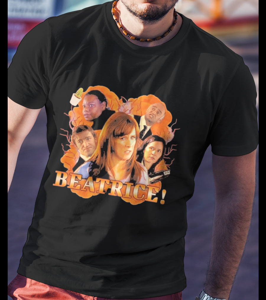 Doctor Who Beatrice Characters With Orange T-Shirt