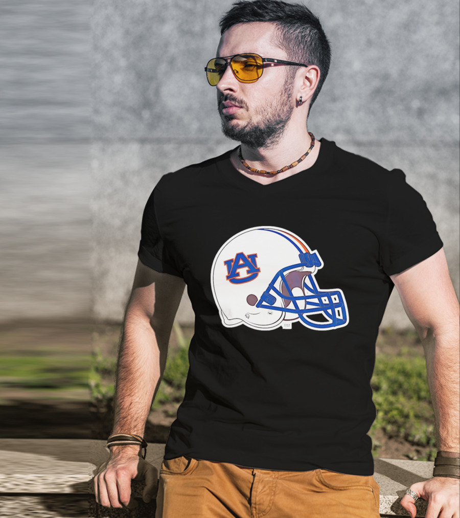 Auburn Tigers Football Helmet AU T-Shirt