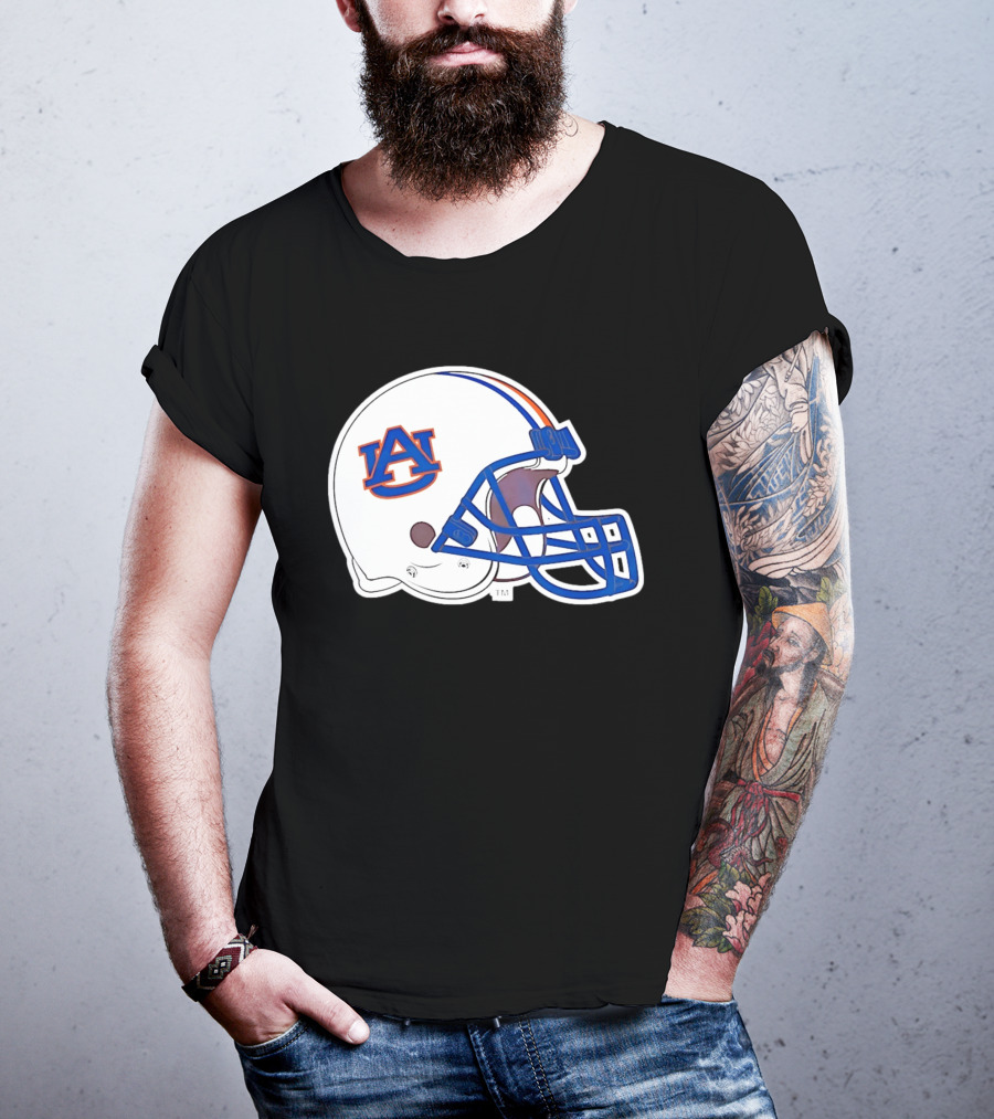 Auburn Tigers Football Helmet AU T-Shirt