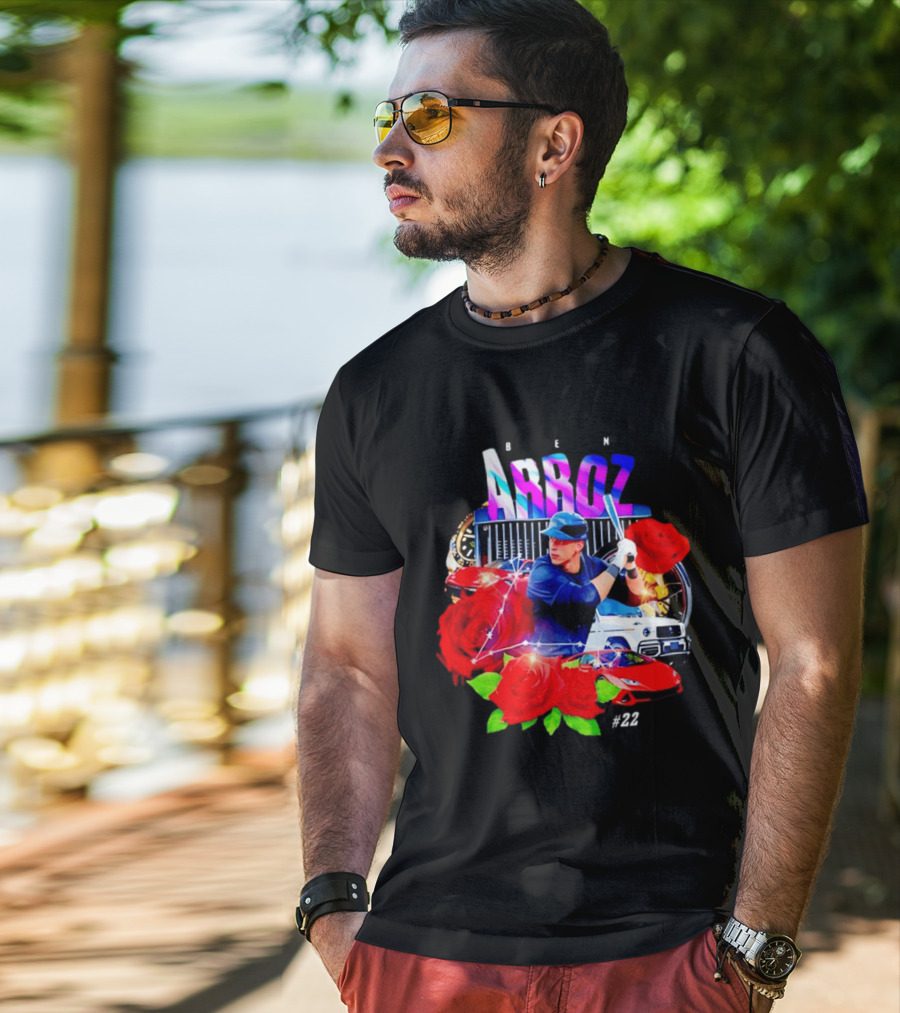 Ben Arroz New York Yankees Aaron Judge MLB 22 Luxury Sports Supercar Rose T-Shirt