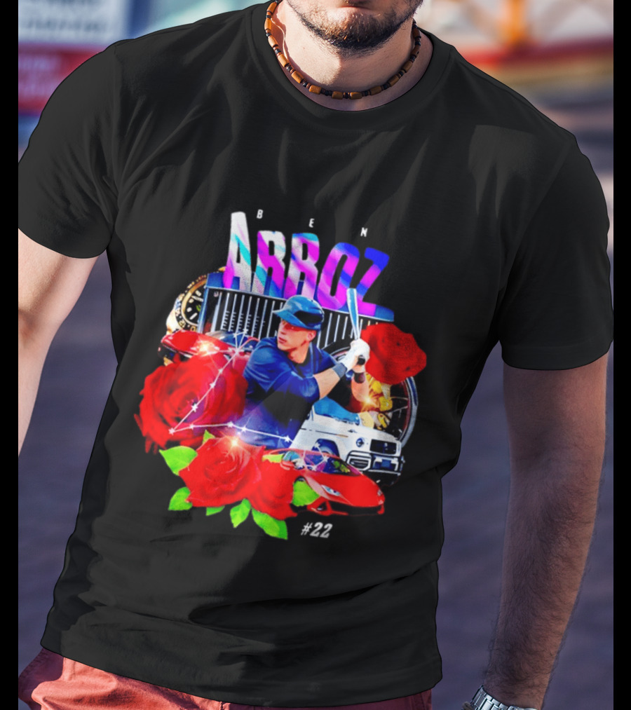 Ben Arroz New York Yankees Aaron Judge MLB 22 Luxury Sports Supercar Rose T-Shirt
