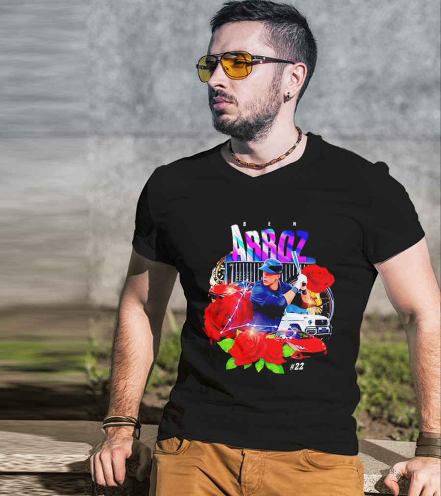 Ben Arroz New York Yankees Aaron Judge MLB 22 Luxury Sports Supercar Rose T-Shirt