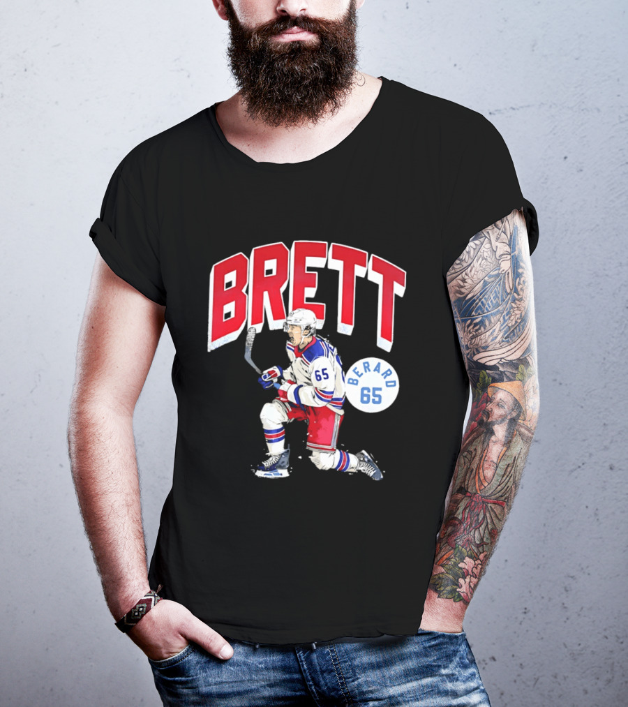 Brett Berard 65 New York Rangers Hockey T-Shirt