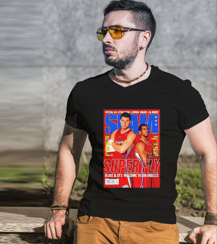 SLAM Magazine Super Fly Blake Griffin Chris Paul Welcome To Lob Angeles T-Shirt