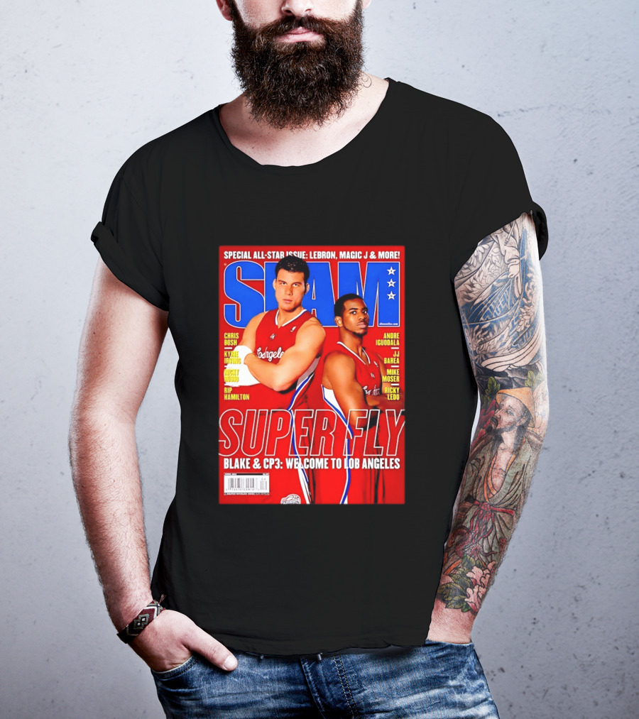 SLAM Magazine Super Fly Blake Griffin Chris Paul Welcome To Lob Angeles T-Shirt