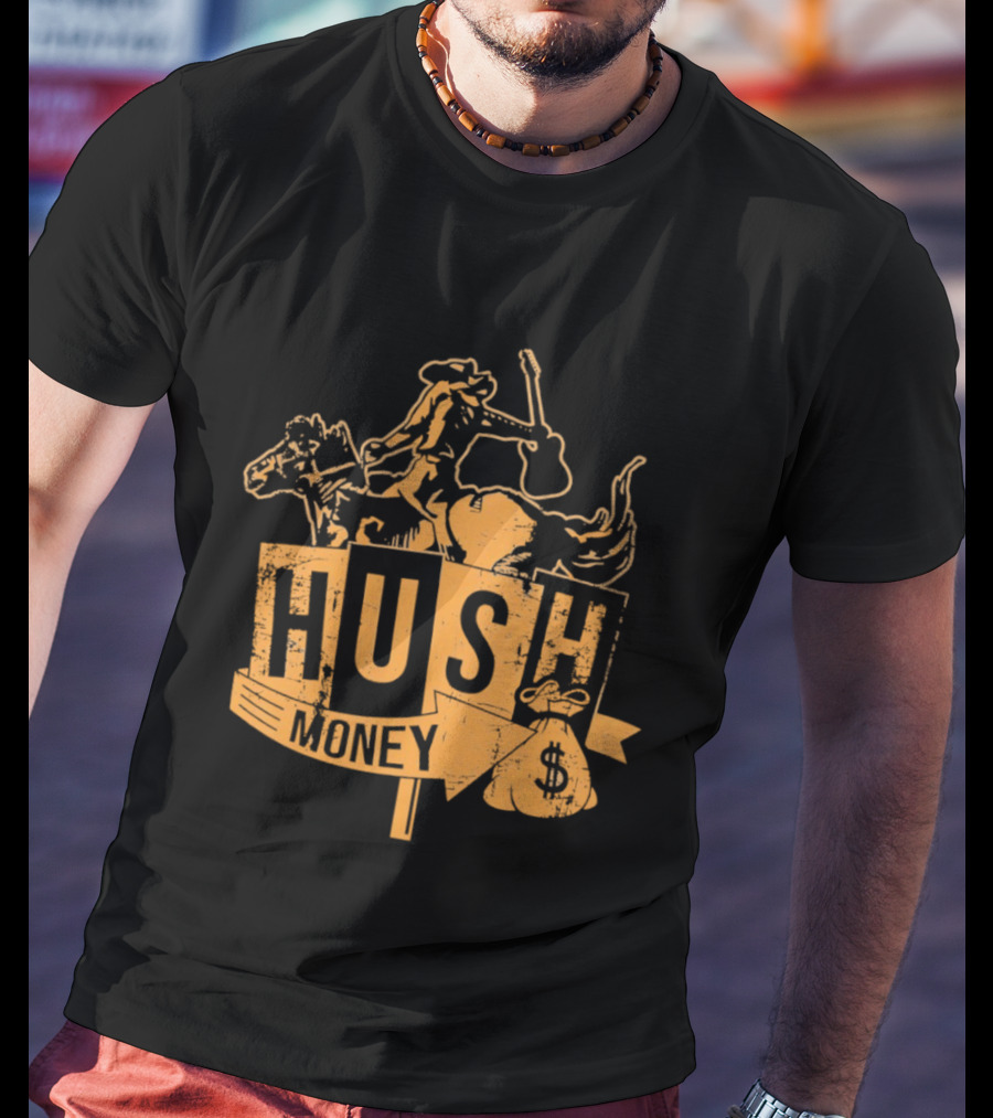 Hush Money Cowboy Horse Dollar Sign Bag T-Shirt