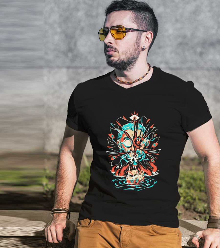 Gronkowski Brady Tampa Bay Buccaneers Lovecraft Cthulhu Surrealist T-Shirt