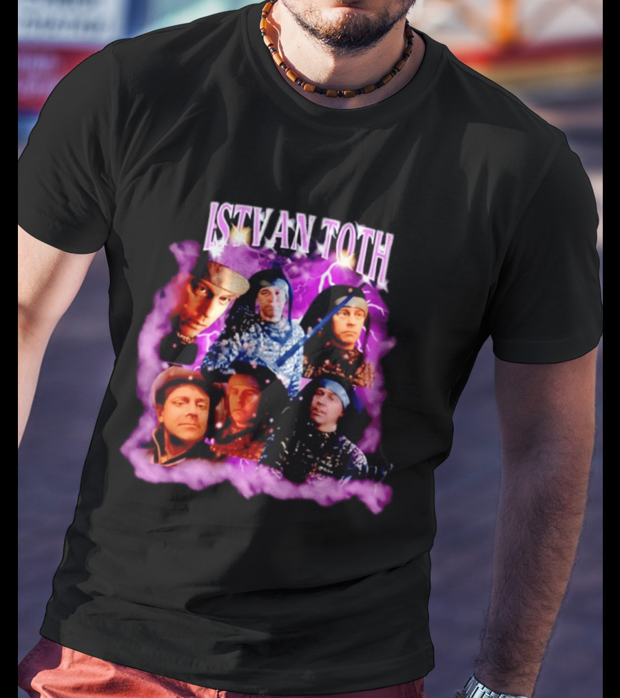 ISTVAN TOTH Lightning Expressions And Artistic Mood Collage T-Shirt