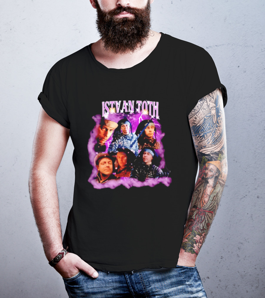 ISTVAN TOTH Lightning Expressions And Artistic Mood Collage T-Shirt