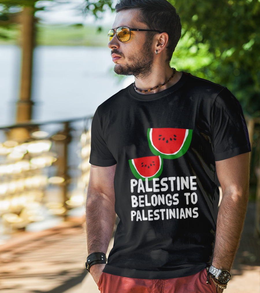 Palestine Belongs To Palestinians Watermelon T-Shirt