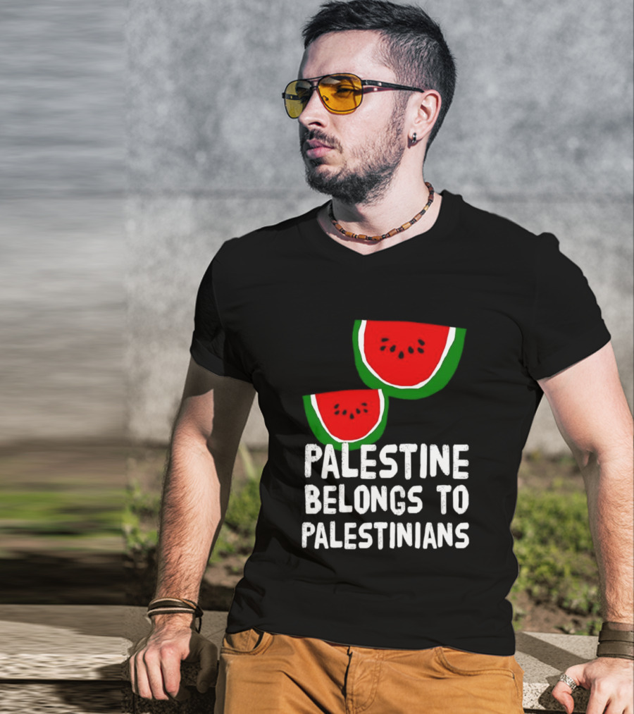 Palestine Belongs To Palestinians Watermelon T-Shirt