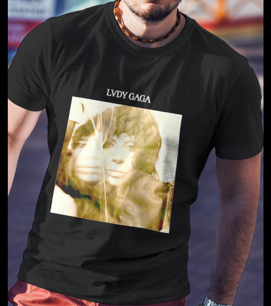 LADY GAGA LVDY Vintage Album Cover T-Shirt