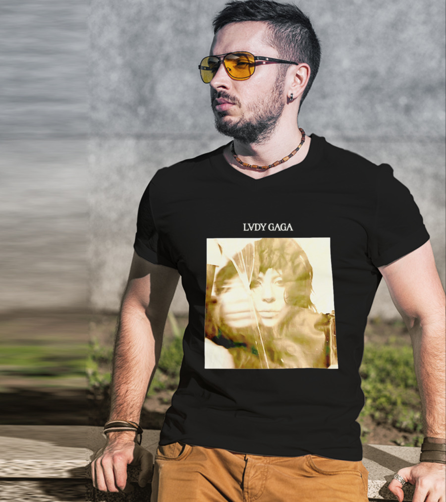 LADY GAGA LVDY Vintage Album Cover T-Shirt
