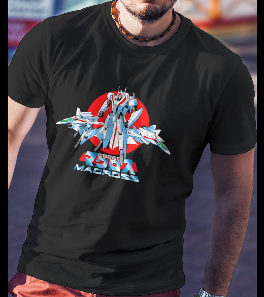 Robotech Macross Classic Anime Mecha Fighter Jets T-Shirt