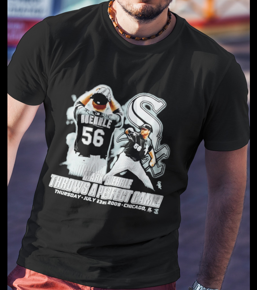 Mark Buehrle 56 White Sox Perfect Game July 23 2009 Chicago T-Shirt