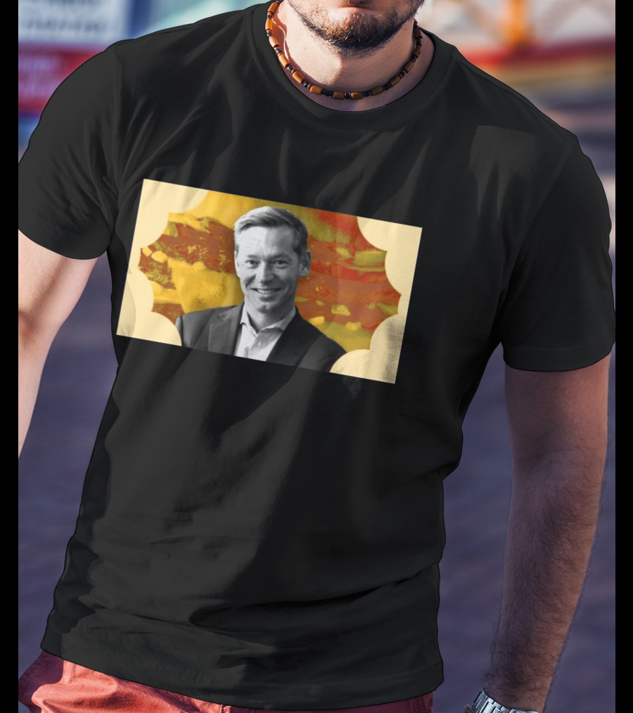 McDonald's CEO Chris Kempczinski Portrait Golden Arch T-Shirt