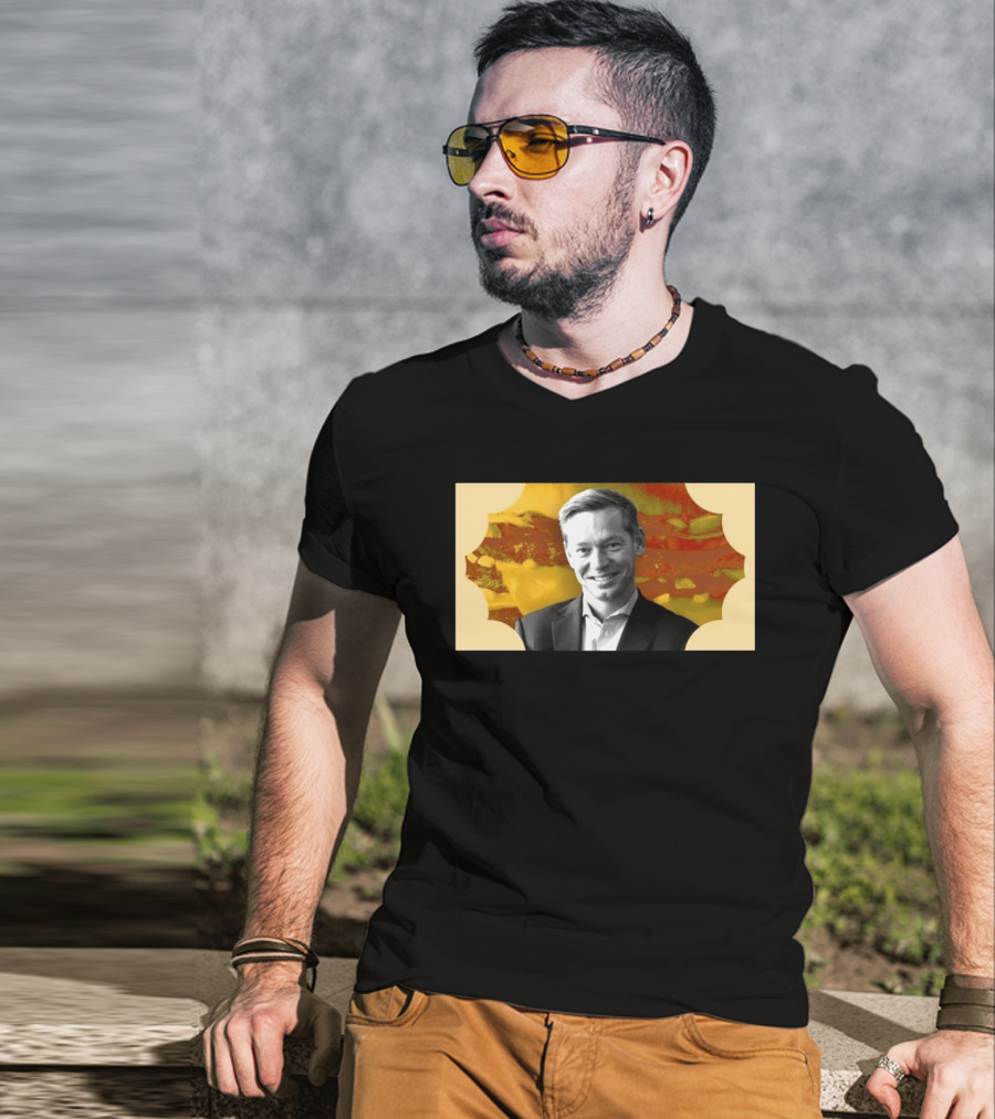 McDonald's CEO Chris Kempczinski Portrait Golden Arch T-Shirt