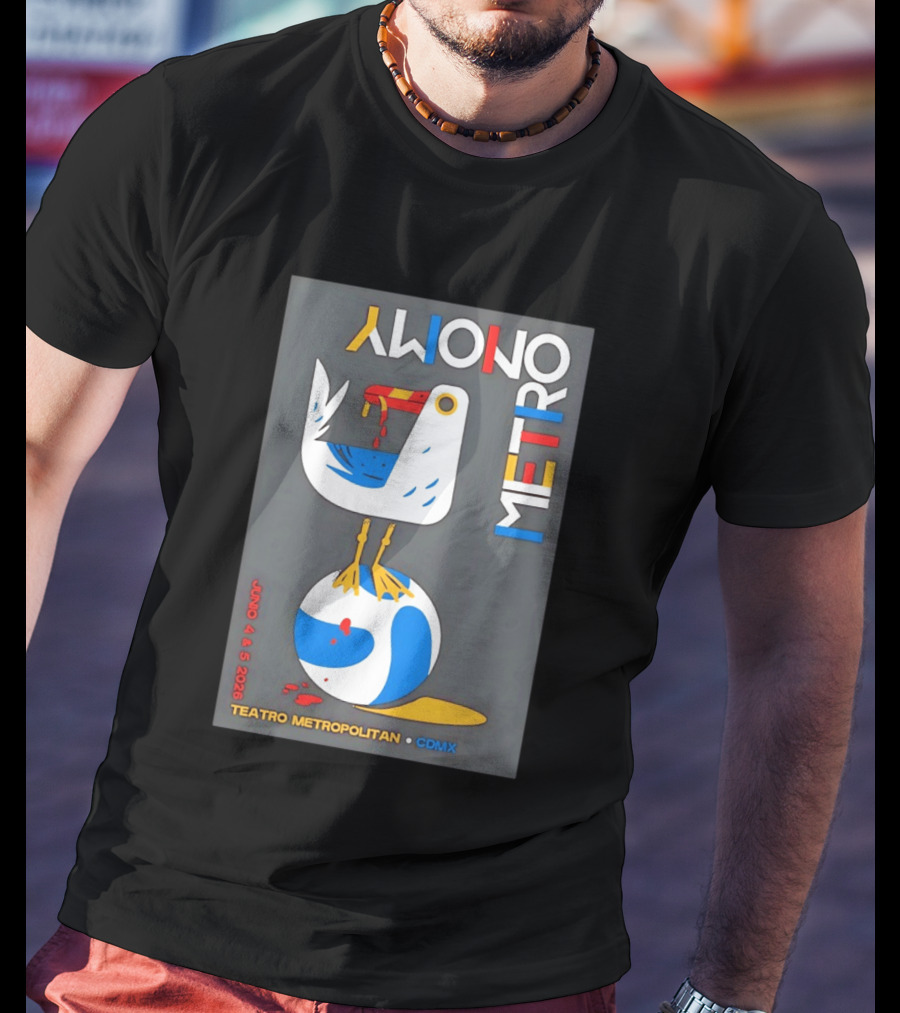 Teatro Metropolitan CDMX Junio 4 5 2026 Metronomy Event Bird T-Shirt