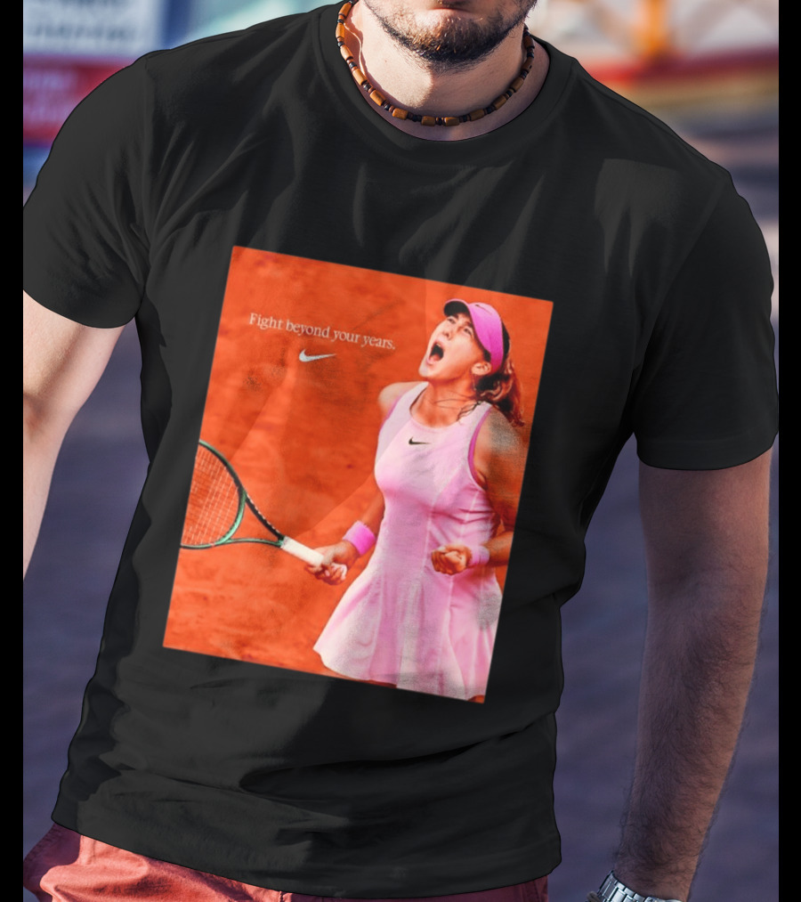 Mirra Andreeva Nike Fight Beyond Your Years Tennis Motivation T-Shirt