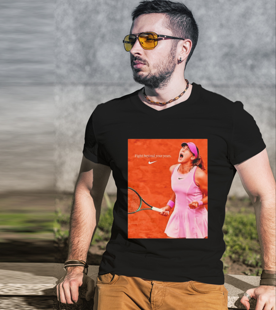 Mirra Andreeva Nike Fight Beyond Your Years Tennis Motivation T-Shirt