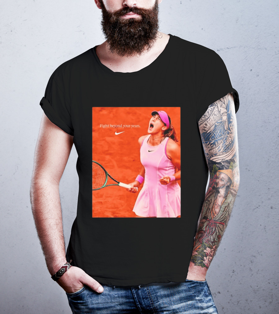 Mirra Andreeva Nike Fight Beyond Your Years Tennis Motivation T-Shirt