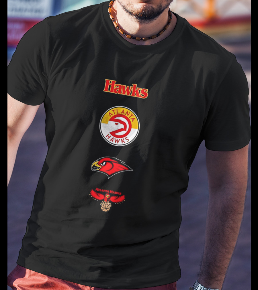 Mitchell & Ness Atlanta Hawks City Collection Vintage Logo Sports Fan Merchandise T-Shirt