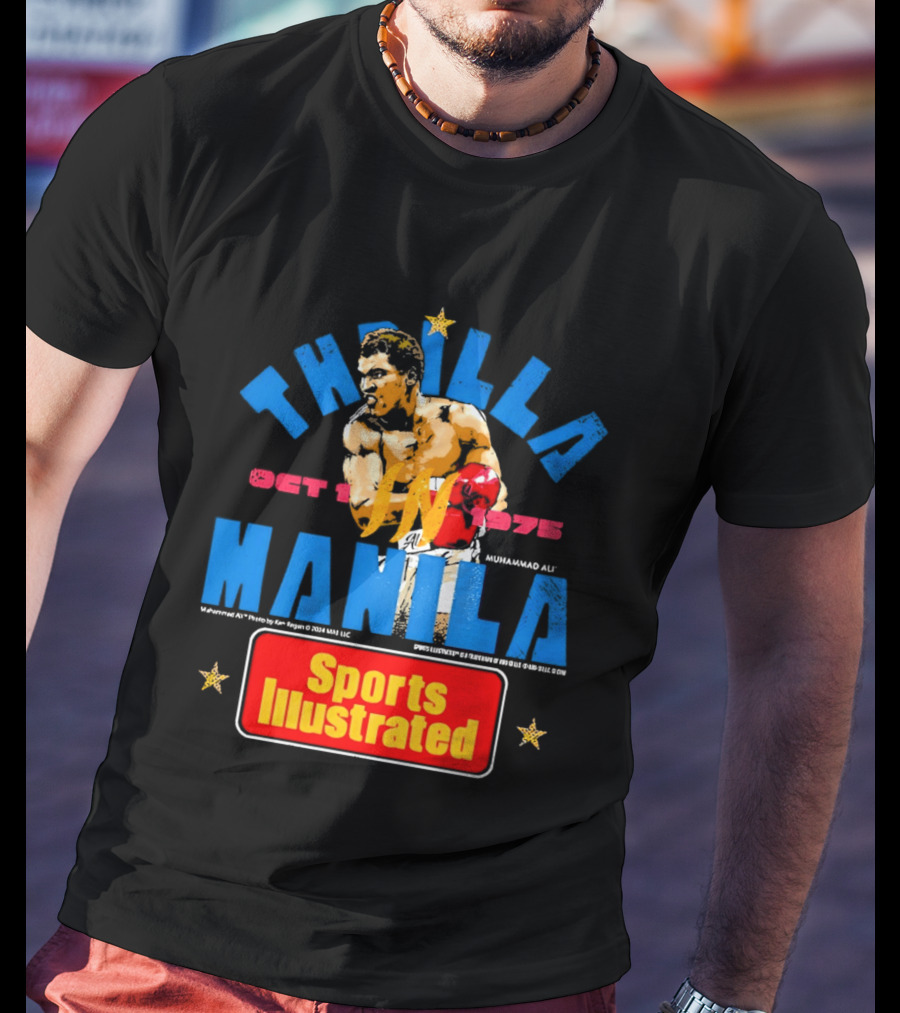 Thrilla In Manila Muhammad Ali Sports Illustrated October 1 1975 T-Shirt