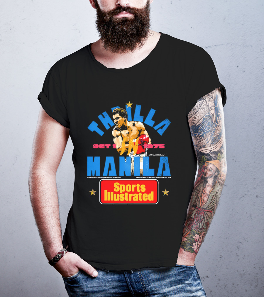 Thrilla In Manila Muhammad Ali Sports Illustrated October 1 1975 T-Shirt