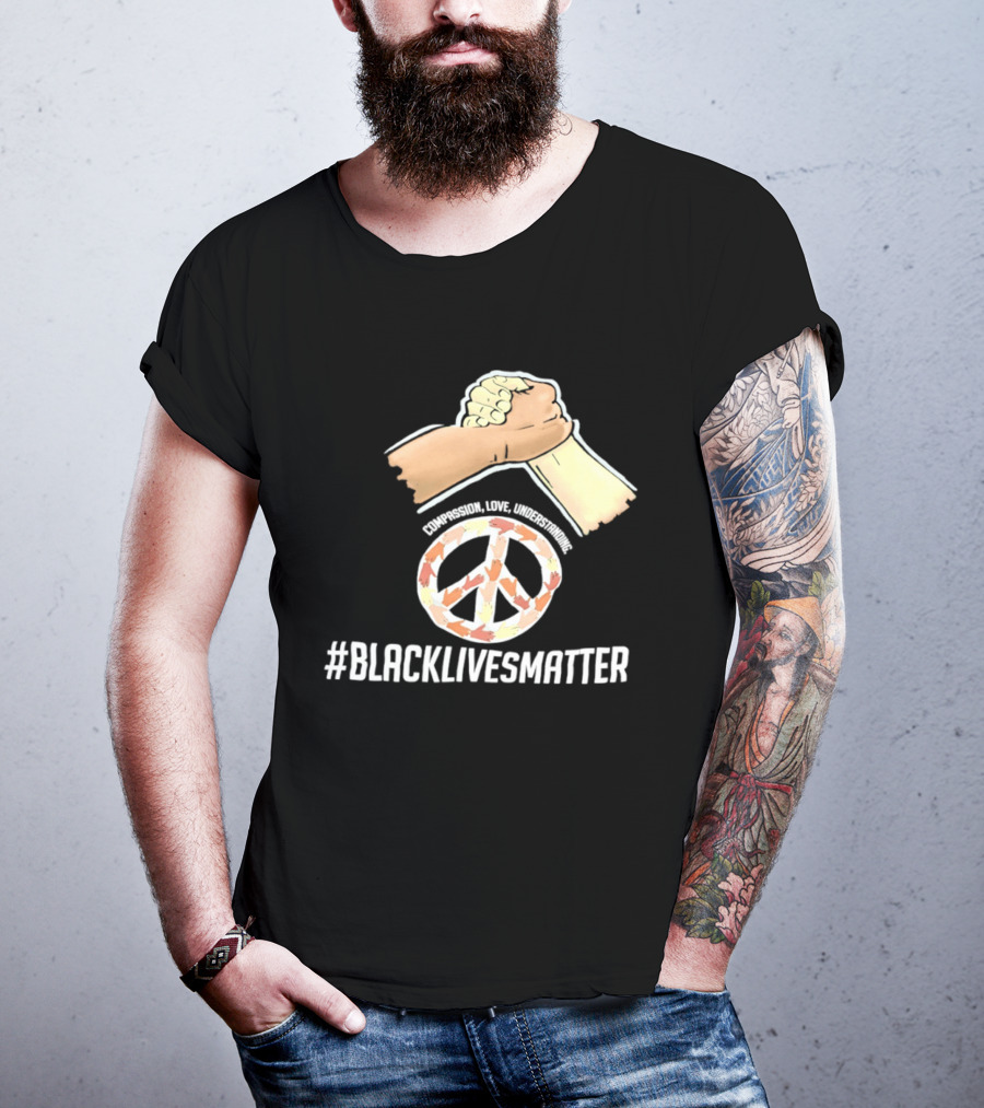 Nascar Black Lives Matter Compassion Peace Love Understanding Unity T-Shirt