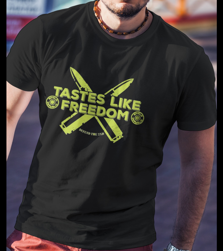 Tastes Like Freedom Defend The 2nd Knives Bullets T-Shirt